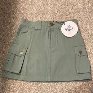 Princess Polly Green Cargo Skirt